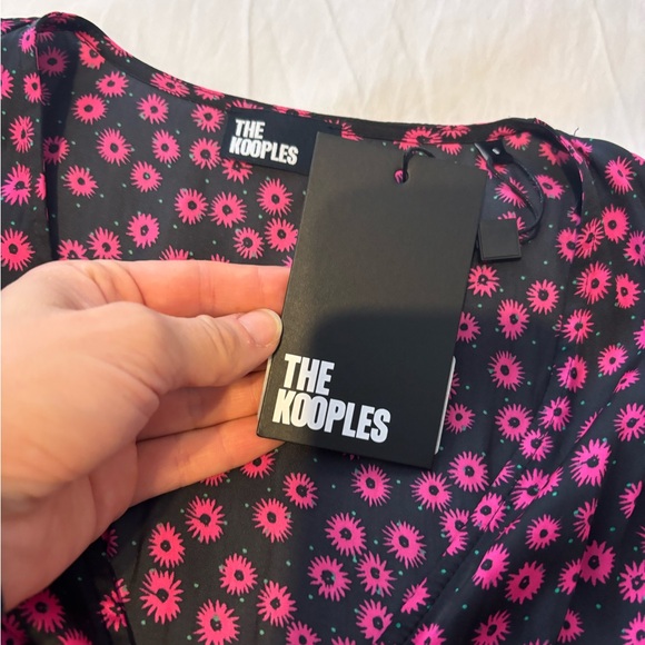 NWT - The Kooples Daisy Dots Printed Top - Picture 8 of 11
